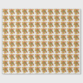 Farbige Herbstlaube Erntedank Originelle Kunst Geschenkpapier (Flach)