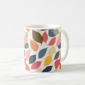Farbige Herbstlaube Kaffeetasse (VorderseiteRechts)