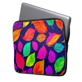 Farbige Herbstlaube Kunstwerk Laptopschutzhülle (Vorderseite Links)