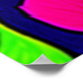 Farbige Herbstlaube Kunstwerk Poster (Ecke)