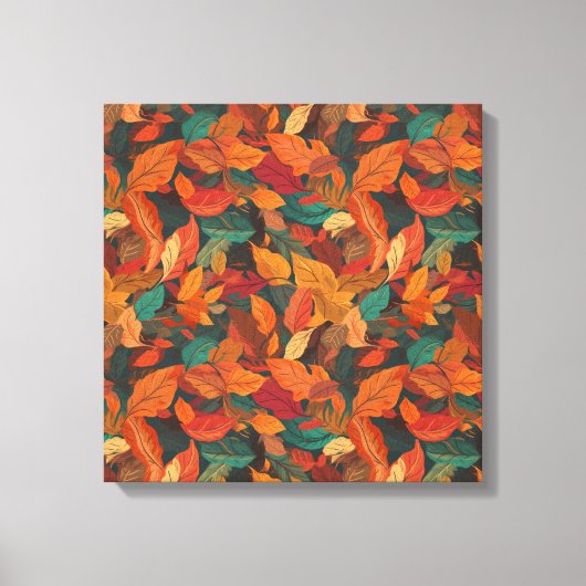 Farbige Herbstlaube Leinwanddruck (Vorderseite)