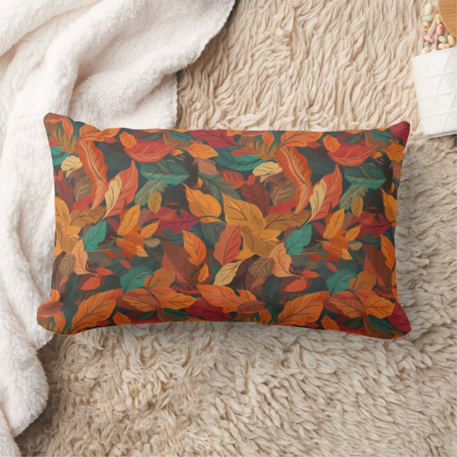 Farbige Herbstlaube Lendenkissen (Decke)