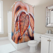 Farbige Herbstlaube mit Herbstfarben Aquarell Duschvorhang (Beispiel)