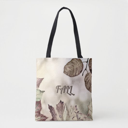 Farbige Herbstlaube mit Herbstfarben Aquarell Tasche (Vorderseite)