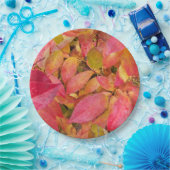 Farbige Herbstlaube Pappteller (Party)