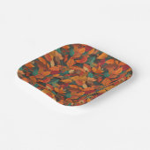 Farbige Herbstlaube Pappteller (Gewinkelt)