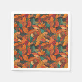 Farbige Herbstlaube Serviette (Vorderseite)