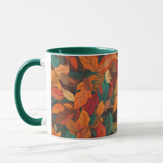 Farbige Herbstlaube Tasse (Links)