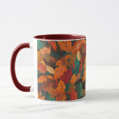 Farbige Herbstlaube Tasse (Links)
