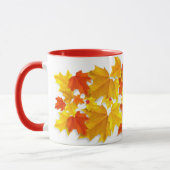 Farbige Herbstlaube Tasse (Links)