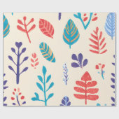 Farbige Herbstleaf Geschenkpapier (Flach)