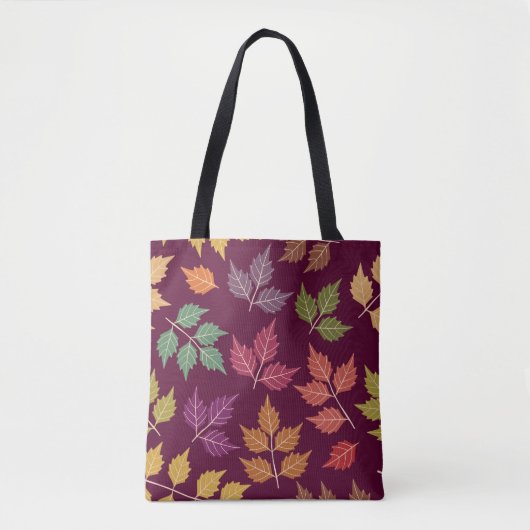 Farbige Herbstleaf Tote Tasche (Vorderseite)