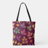 Farbige Herbstleaf Tote Tasche (Rückseite)