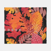 Farbige Herbstleaves Medley Fleece Blanket (Vorderseite (Horizontal))