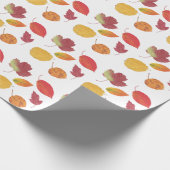 Farbige Herbstleaves Muster / Fallfolien Geschenkpapier (Ecke)