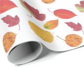 Farbige Herbstleaves Muster / Fallfolien Geschenkpapier (Rolleneckpunkt)