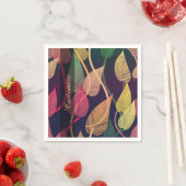 Farbige Herbstleaves Muster Napkins Serviette (Beispiel)