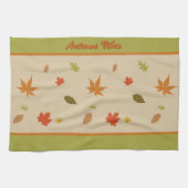 Farbige Herbstunterschiede mit benutzerdefiniertem Geschirrtuch (Horizontal)