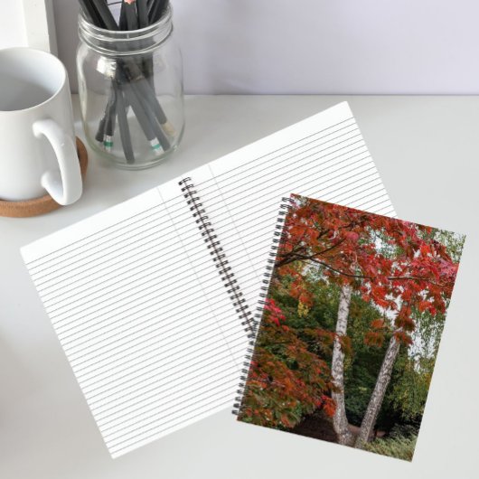 Farbige Herbstverlässe Foto Notizblock