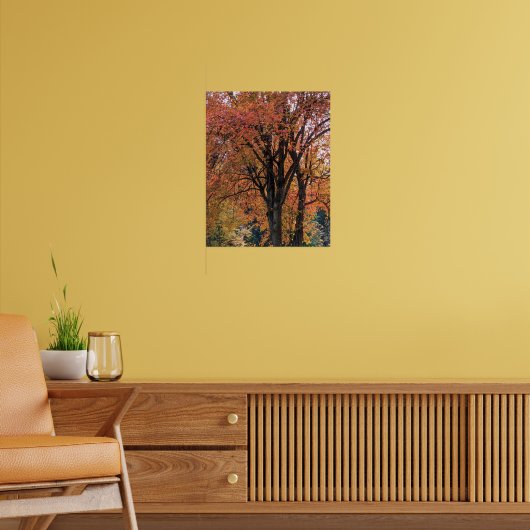 Farbige Herbstverlässe fotografisch Poster (Wohnzimmer 2)