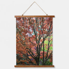 Farbige Herbstverlässe fotografisch Wandteppich Mit Holzrahmen