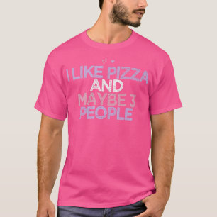 Farbige Herz Mama Funny I like Pizza und vielleich T-Shirt