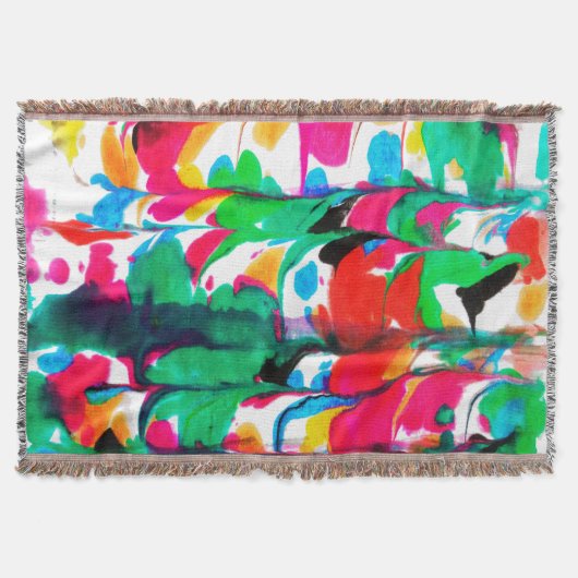 Farbige Herzen Decke (Vorderseite)