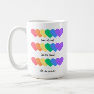 Farbige Herzen Inspiration Kaffee-Tasse Kaffeetasse