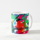 Farbige Herzen Kaffeetasse (VorderseiteRechts)