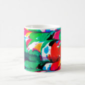 Farbige Herzen Kaffeetasse (Mittel)