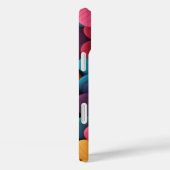 Farbige Herzen mit Texturen Case-Mate iPhone Hülle (Rückseite / Rechts)