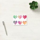 Farbige Herzen Post-it Klebezettel (Büro)