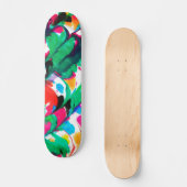 Farbige Herzen Skateboard (Vorderseite)