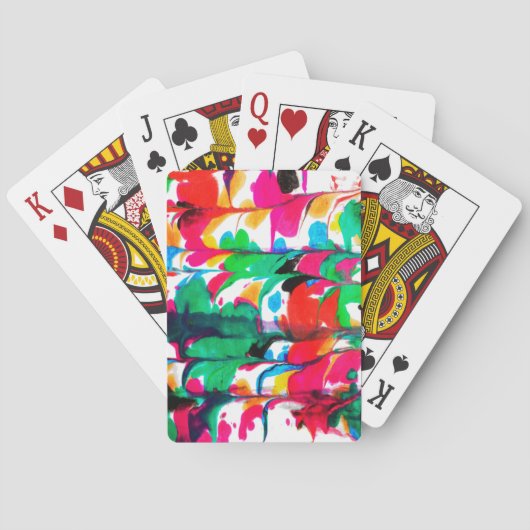 Farbige Herzen Spielkarten (Rückseite)