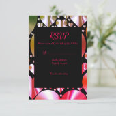 farbige Herzen uAwg Response Card Hochzeitsfeier RSVP Karte (Stehend Vorderseite)