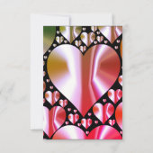 farbige Herzen uAwg Response Card Hochzeitsfeier RSVP Karte (Rückseite)