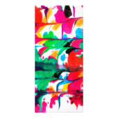 Farbige Herzen Werbekarte (Vorne)