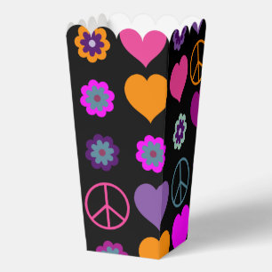 Farbige Herzformen Muster 4a Geschenkschachtel