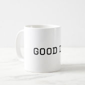 FARBIGE HERZTEXT-TASSE KAFFEETASSE (Vorderseite Links)