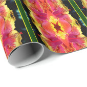 Farbige Hibiskus Blume Nah Abstrakt Geschenkpapier (Rolleneckpunkt)