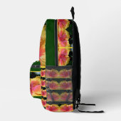 Farbige Hibiskus Blume Nah Personalisiert Bedruckter Rucksack (Rechts)