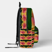 Farbige Hibiskus Blume Nah Personalisiert Bedruckter Rucksack (Links)
