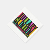 Farbige Hillary Clinton 2016 Papierservietten (Ecke)