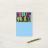 Farbige Hillary Clinton 2016 Post-it-Notizen Post-it Klebezettel (Auf Schreibtisch)