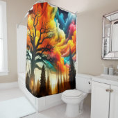 Farbige Himmel Duschvorhang (Beispiel)