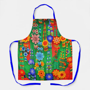 Farbige Hippie-Blume-Designs Schürze