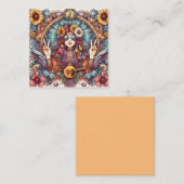 Farbige Hippiekarte Mitteilungskarte (Vorne/Hinten)