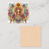 Farbige Hippiekarte Mitteilungskarte (Vorne/Hinten)