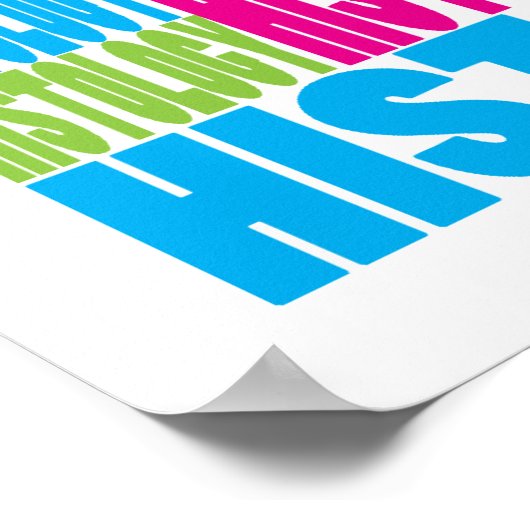 Farbige Histologie Poster (Ecke)