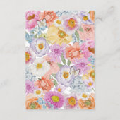 Farbige Hochzeitskarte Begleitkarte (Rückseite)